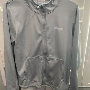 Columbia Light Gray Zip-Up Jacket